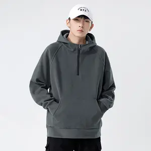 Street Style Cotton Hoodie for Men in Fresh Mint Green Casual Pullover with Comfortable Oversized Fit