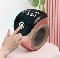 Réveil numérique intelligent avec alarme pour les heures de prière, écran tactile pour musulmans, nouvelle version avec anneau de prière en plastique (Tasbih)