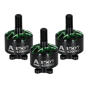 Flashhobby มอเตอร์ไร้แปรงถ่าน6-12วินาที1507 3800KV ปรับแต่งได้ KV ระยะไกลอุปกรณ์เสริมโดรนแข่งขัน FPV สีดำ - Product Image 5