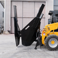 Transplanteur d'arbres hydraulique à haute performance avec pelle et engrenage moteur, certifié CE EPA, attache pour chargeuse compacte de 1 à 15 tonnes, pour travaux forestiers
