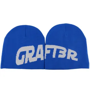 Groothandel Unisex Aangepaste Acryl Winter Schedel Gebreide Beanie Caps Mea Culpa Beanie Hoed Mannen Y 2K Grafische Muts Voor Mannen Vrouwen