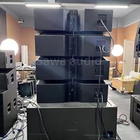 Altavoces de matriz de línea WPL duales de 12 pulgadas y 3 vías, equipo de sonido de audio profesional para exteriores, altavoz de sonido de Carcasa de madera