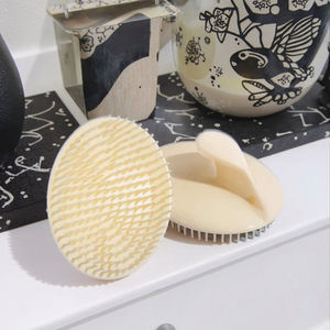 Cepillo de champú de silicona para <span class=keywords><strong>dientes</strong></span> suaves, cepillo de pelo redondo para desenredar el cuero cabelludo, cepillo de champú para limpieza de cabeza - Product Image 1