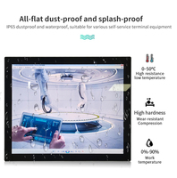 Personnalisation vente en gros 19 pouces Ture panneau plat robuste étanche écran tactile capacitif moniteur industriel à écran tactile intégré