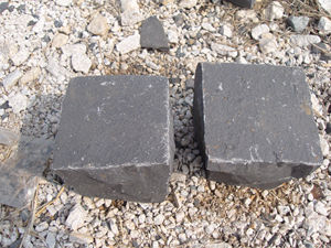 10x10 Đen <span class=keywords><strong>basalt</strong></span> Granite Cube đá đá cuội gạch <span class=keywords><strong>curbstone</strong></span> cho ngoài trời Vườn vuông cảnh quan lát đá - Product Image 3