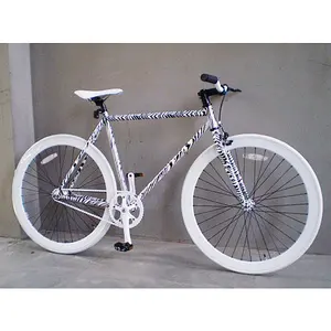 700C классический с полосами зебры цветной дорожный гоночный велосипед с фиксированной передачей