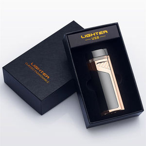 Interrupteur électrique tactile multifonctionnel, Logo personnalisé, à trois flammes, Butane, torche, allume cigare - Product Image 6