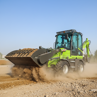 Chargeuse-pelleteuse chinoise à prix abordable 15-20 tonnes, mini-chargeuse-pelleteuse diesel 4x4, tracteur
