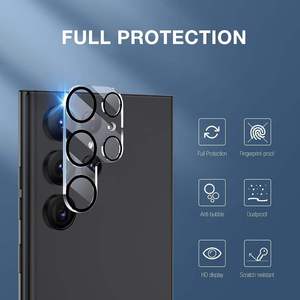 Protection d'objectif d'appareil photo en verre trempé 9H transparent anti-rayures personnalisée en usine pour Samsung Galaxy S24 S25 S26 Plus Ultra - Product Image 2