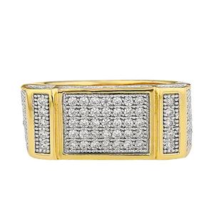 Anillo de Latón con Incrustaciones de Estrellas, Estilo Moderno, para Hombre y Mujer, Unisex, Joyería Punk, Chapado en Oro, Estilo Hip Hop - Product Image 6