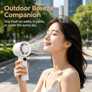 Mini Ventilador de Mano de Alta Velocidad, 120 Velocidades Variables, 1200mAh, Tipo C, Portátil, Morado, Gris, Verde, Durazno, Regalo de Verano - Product Image 2