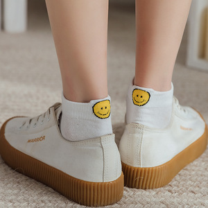 Socksmate personnalisé femmes mignon chien broderie Sox <span class=keywords><strong>Corgi</strong></span> Husky coton confortable fille blanc sourire visage été cheville femme chaussettes - Product Image 3