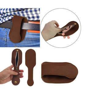 Boston leather coin purse, guitar-shaped leather wallet, personal defense <b>case</b>. - Product Image 1