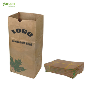 Bolsa de <span class=keywords><strong>abono</strong></span> Biodegradable, bolsa de papel marrón <span class=keywords><strong>para</strong></span> hojas, césped, césped, jardín, papel kraft, bolsas de basura de residuos, Papel kraft Doble - Product Image 3
