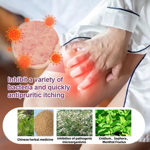 Недорогой натуральный китайский травяной крем для интимной гигиены женщин от бактериального дерматита и запаха - Product Image 2