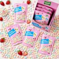 Bonbons guimauves croustillants couleur macaron, coque croquante, centre moelleux, emballage personnalisé OEM, collation pour enfants, garniture pour desserts et café, en vrac
