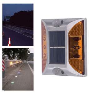 Marcadores Reflectantes de Alta Visibilidad para Pavimento, Resistentes, Tipo Ojo de Gato, para Carreteras y Autopistas, para la Seguridad de la Delimitación de Carriles - Product Image 1