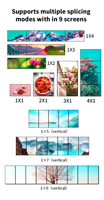 Contrôleur de mur vidéo 4K60 HDMI 2 entrées 9 sorties, prend en charge HDCP 2X2 2X3 3X3 pour murs vidéo LCD multi-écrans
