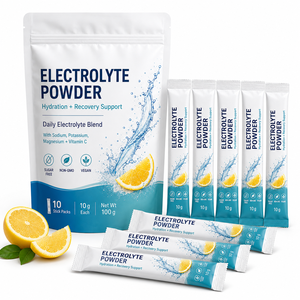 Zuckerfreies Elektrolyt-Pulver mit Meersalz & Rosa Himalaya-Salz Vegane Hydrations-Sticks Nicht-GVO Nahrungsergänzungsmittel Fabrik - Product Image 1