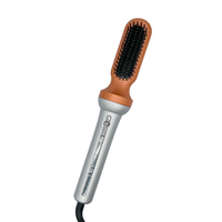 Catokan Rambut Elektrik Multifungsi Plastik PTC 3-in-1 Pelurus Rambut Sisir Pelurus LED Mati Otomatis Rambut Mengembang