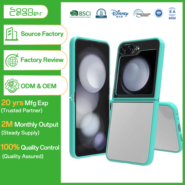 Soonleader Customized Transparent Shockproof Hard PC+TPU Folding Phone Case for for Z Flip 6/7 FE