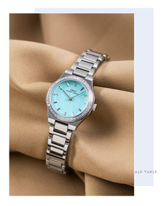 Montre pour femme <span class=keywords><strong>IBSO</strong></span> 619L de haute qualité Nouveau design Montre pour femme à bracelet en acier avec une valeur esthétique élevée Petit cadran clouté de diamants - Product Image 2
