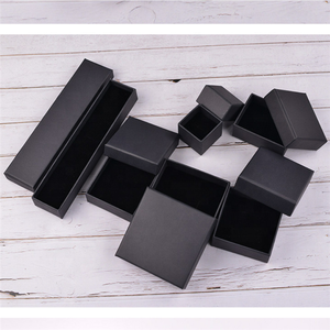 Chất Lượng Cao Màu Đen Giấy Tùy Chỉnh In Logo Đồ Trang Sức Hộp Quà Tặng 2Mm Miếng Bọt Biển Lót Nắp Cơ Sở Hình Dạng Mẫu Miễn Phí Cho Vận Chuyển Quà Lưu Niệm - Product Image 6