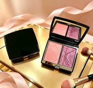 Colorete en polvo de doble tono azul y dorado, paleta todo en uno, de alto brillo, reparador, brillante, mate y perlado, venta al por mayor de fábrica. - Product Image 2