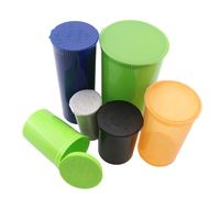 Tubo de Plástico PP con Tapa a Presión, Resistente a Niños, Personalizado, Multicolor, de 98mm, 109mm, 116mm, 120mm, con Serigrafía para Envasado de Medicamentos
