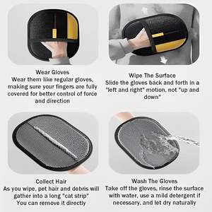 Gant de toilettage pour animaux en plastique écologique, en stock, OEM&ODM, pour chiens, personnalisation en petites séries, nouvelle version améliorée - Product Image 5