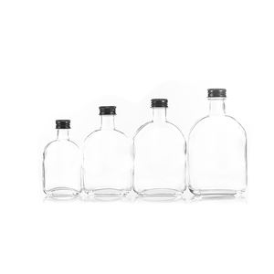 Mini botella de brandy, paquete de jugo de vidrio, bebida con tapas, botella de copa de vino - Product Image 6