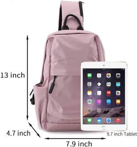 Sac à bandoulière personnalisé pour homme, sac à dos léger résistant à l'eau, sacs de poitrine et de bandoulière pour femme - Product Image 5