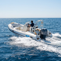 Bateau de pêche gonflable Hedia Factory 4.2m Rib 420 léger en PVC Hypalon, luxe, haute vitesse
