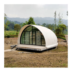 Meilleur Glamping 5m Luxury Glamping Permanent Lodge Tentes Maison pour Jungle Resorts <span class=keywords><strong>Cabane</strong></span> De jardin - Product Image 2