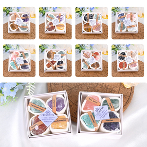 Bán buôn nguyên liệu tự nhiên thạch anh đá quý Bộ Tinh thể nguyên đá khoáng mẫu hộp quà tặng cho chữa bệnh - Product Image 3
