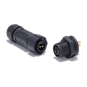 Connecteur RF M12 en <span class=keywords><strong>cuivre</strong></span> et plastique pour PCB, version verticale multi-tailles, étanche IP68, pour applications <span class=keywords><strong>a</strong></span>érospatiales et capteurs - Product Image 1