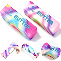 Bâton Squishy Arc-en-ciel Super Doux à Remontée Lente, Jouet Anti-stress Sensoriel Coloré pour le Bureau, DIO TOYS, Tous Âges