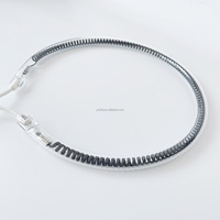 Élément chauffant circulaire en quartz électrique 1000w 1200w 1500w
