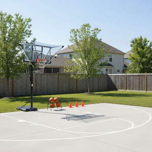 Rete da rimbalzo per basket con telaio in metallo più venduta, per un facile regolamento della posizione, per esterni, per adulti, con funzione - Product Image 3