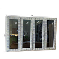 Fenêtre à battant moderne triple vitrage PVC insonorisée de haute qualité, personnalisable pour maison, appartement, école