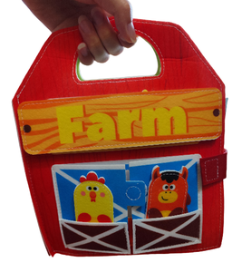 2025 nouvelle conception de ferme livre calme meilleur cadeau pour les enfants pré-apprentissage jouet feutre matériel <span class=keywords><strong>Motessori</strong></span> livre - Product Image 1