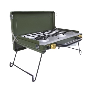 <span class=keywords><strong>Nueva</strong></span> Estufa de Gas Portátil, Horno de Gas Portátil para Acampar al Aire Libre, Barbacoa, Estufa de Gas de Doble Quemador - Product Image 1