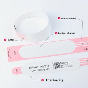 LW02 ZD510 QR Code Papier synthétique médical pour hôpital Bracelet blanc d'identification du patient 10006995K pour zèbres - Product Image 4