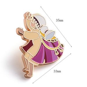 Pin de Solapa de Esmalte Suave con Logotipo de Marca y Personaje de Dibujos Animados para Niños, Insignias Metálicas - Product Image 2