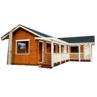 Maison en bois préfabriquée modulaire avec conteneur détachable pour l'extérieur, villa de jardin, cabane portable avec cuisine pour le bureau ou l'utilisation dans les parcs