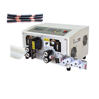Máquina Peladora y Cortadora de Cables USB de Alambre Trenzado Totalmente Automática Sinrad SR-320, Herramientas de Corte Rápido de Acero, Pantalla LCD, AC220V
