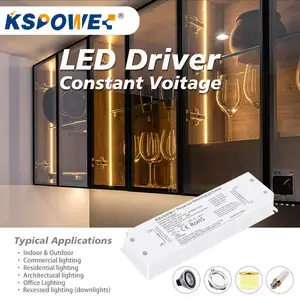 12V 24V 36V 48V Dimbare Led Driver Voeding 20W 40W 60W Constante Spanning Ultra-Dunne Led Driver Voor Led Paneellicht