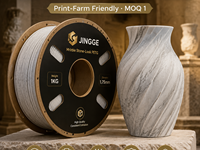 Filament PETG Jingge Marbre 1,75 mm 1 kg Effet Pierre Moulable 220°C Compatible Impression 3D pour Imprimantes Prusa