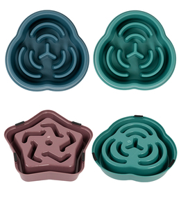 Commercio all'ingrosso eco-friendly ciotola di alimentazione per cani a forma di fiore lento alimentatore antiscivolo Base di sublimazione acqua alimentare scatola di applicazione - Product Image 6