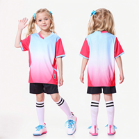 KJW8870 Ensemble de football personnalisé pour adultes/jeunes/enfants - Col rond - Impression numérique du logo/texte/chiffres - Séchage rapide